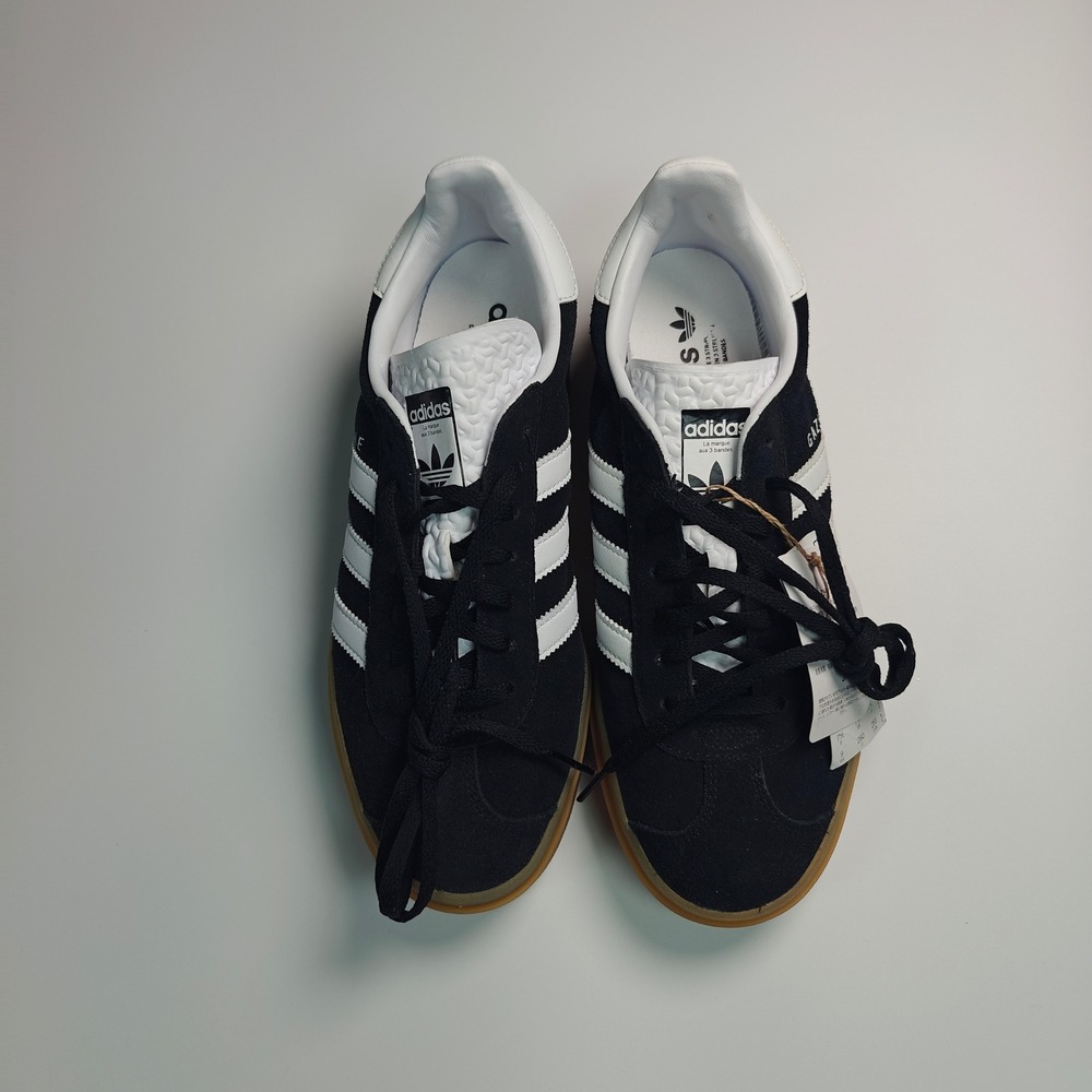 Adidas Gazelle Bold W Black White Gum Platform Sneakers IE0876 Mens 7.5 Womens 9